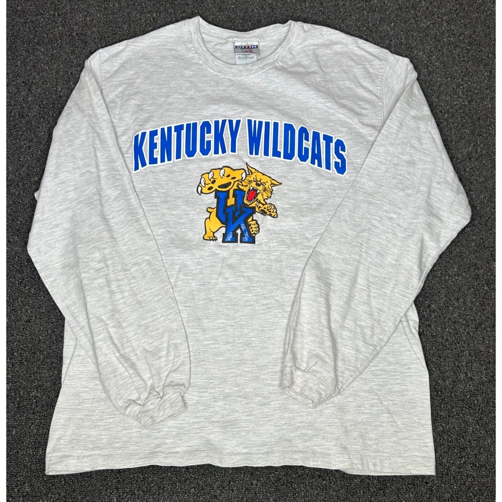 Vtg Jerzees University‎ Of Kentucky Wildcats Long Sleeve T-Shirt Size M